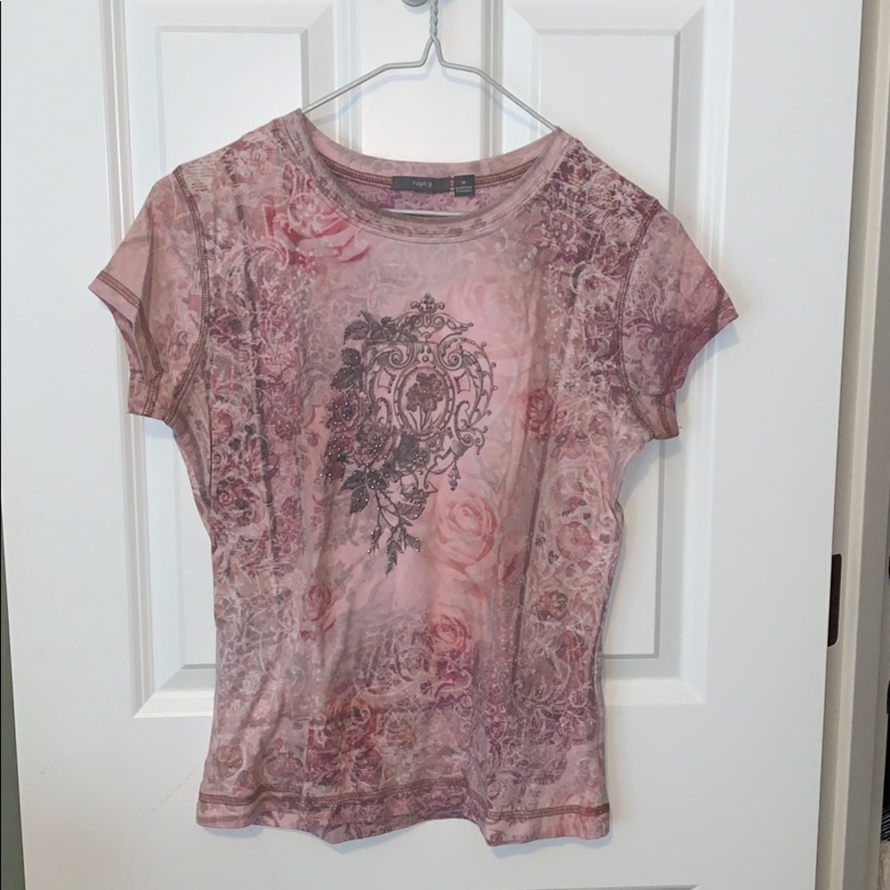 APT 9 PINK T SHIRT